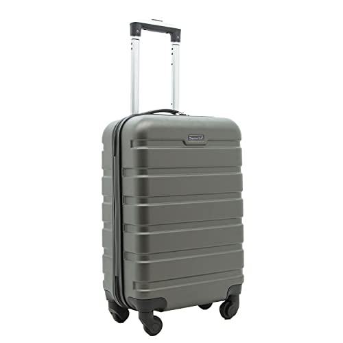 Travelers Club Harper Luggage, Black, 20-Inch Carry-On