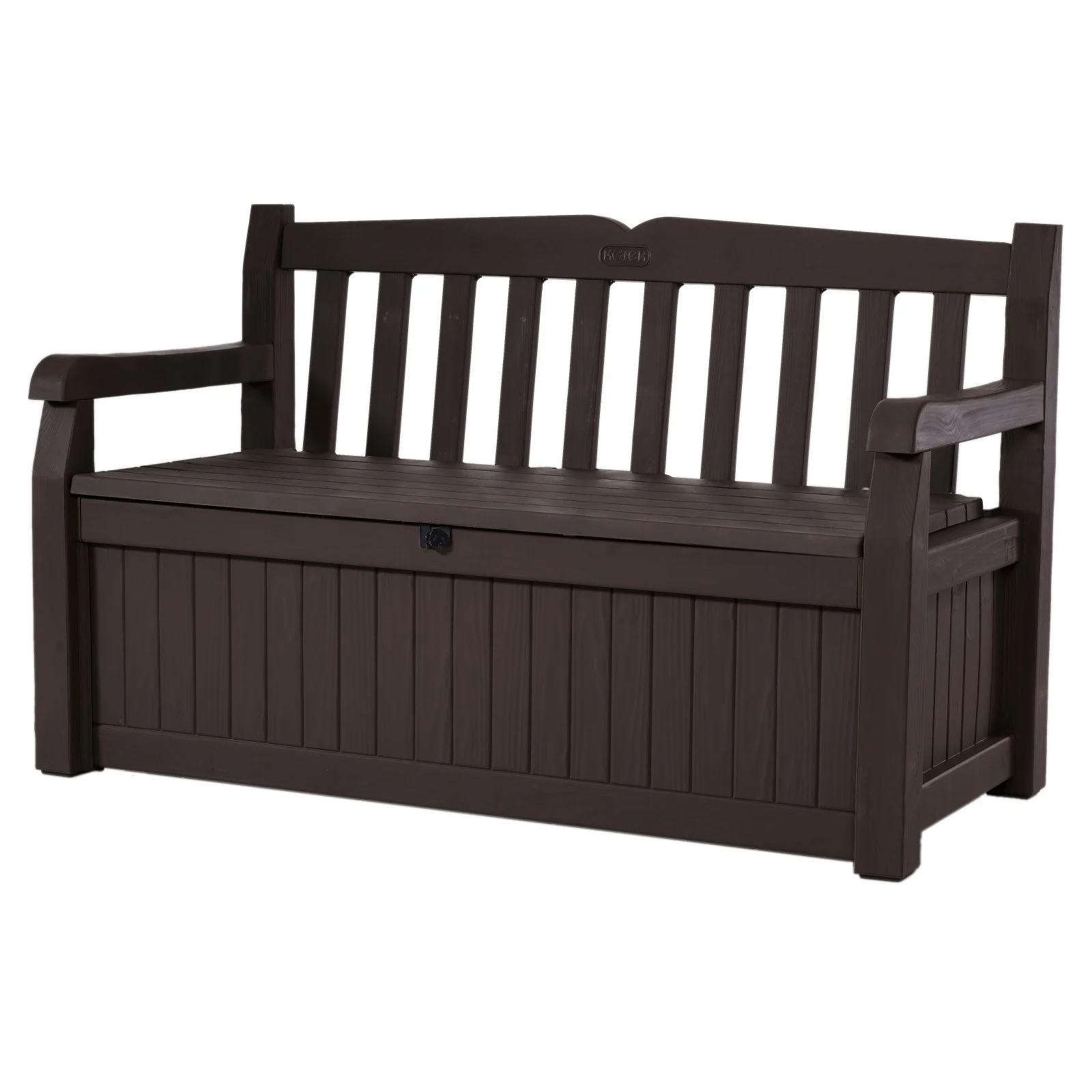 Keter Outdoor Storage Resin Bench - Brown