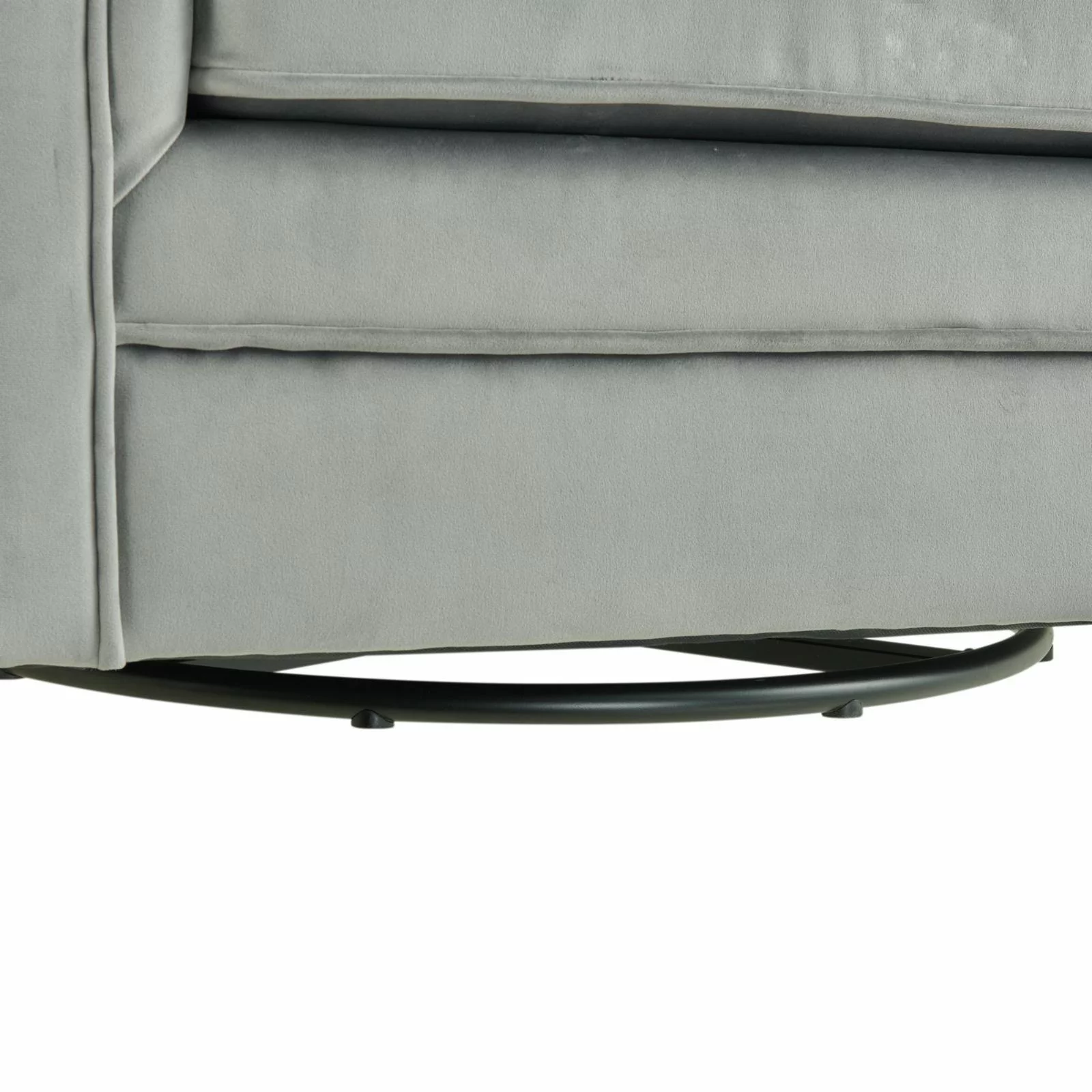 Picket House Furnishings Lawson Swivel Chair in Gun Metal