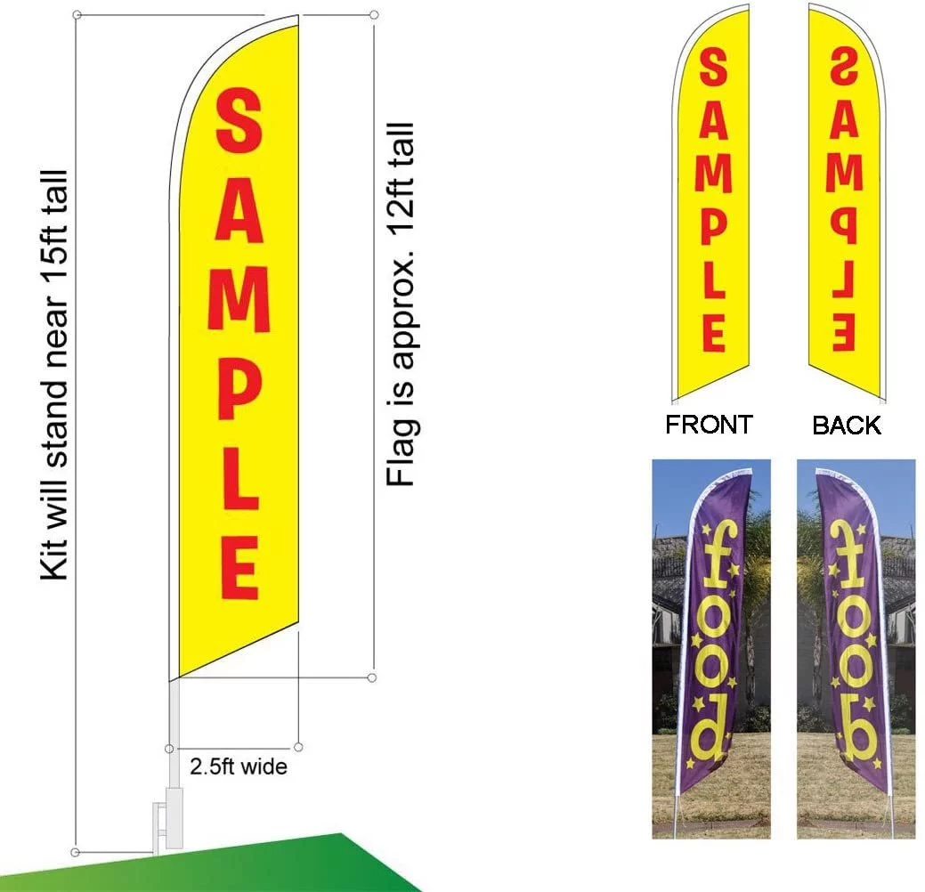 Appliances Sale Advertising Feather Banner Swooper Flag Sign with Flag Pole Kit and Ground Stake