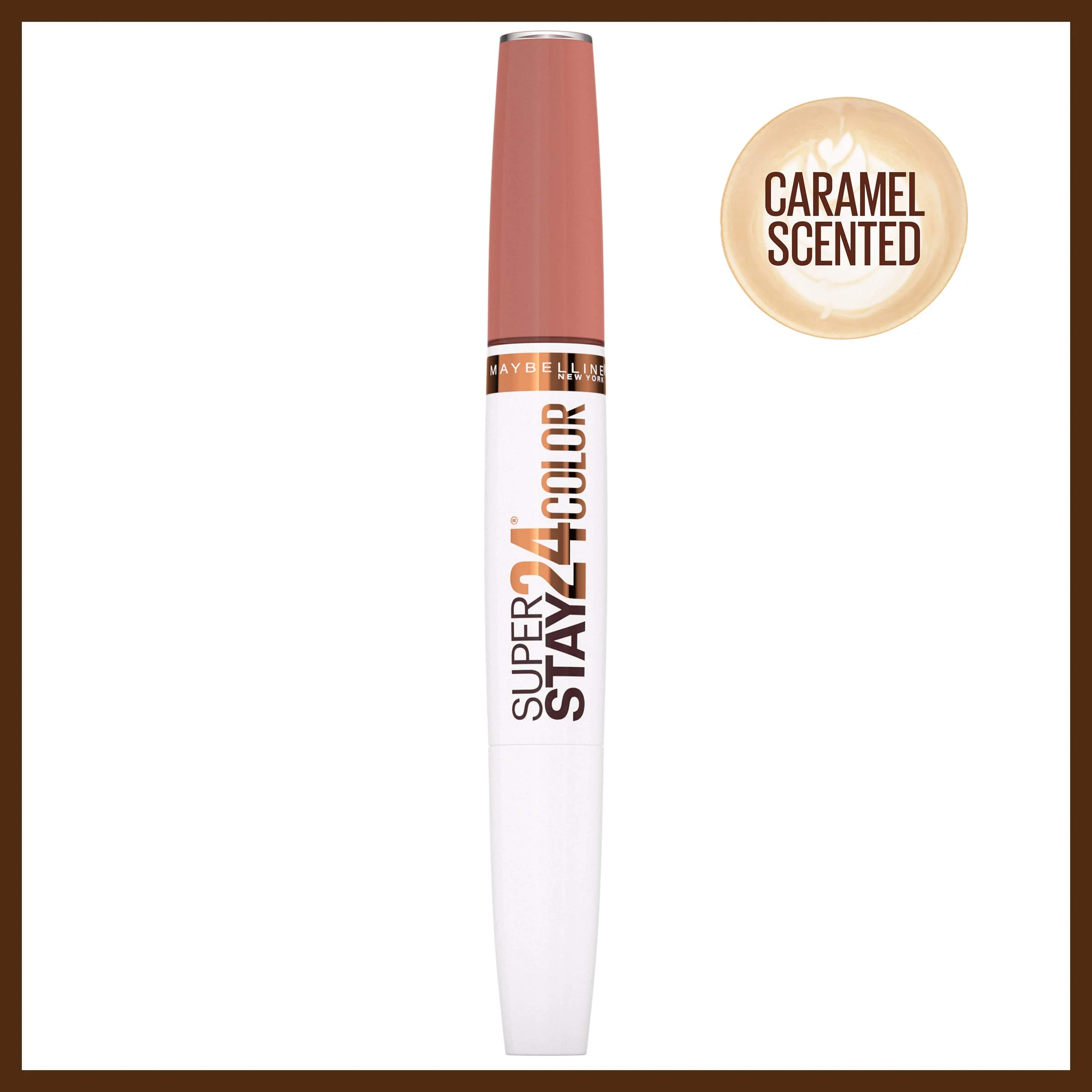 Maybelline Superstay 24, 2-Step Liquid Lipstick, Coffee Edition, Caramel Crush