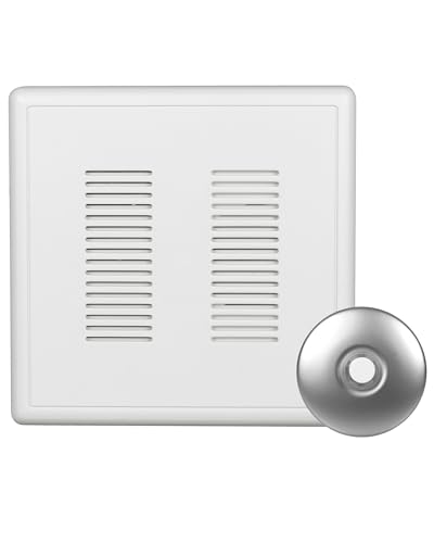 PrimeChime Plus 2 Electric Doorbell Kit - Doorbells for Home - Includes Selectable Ring Chimes - Basic Button, White - NICOR Lighting