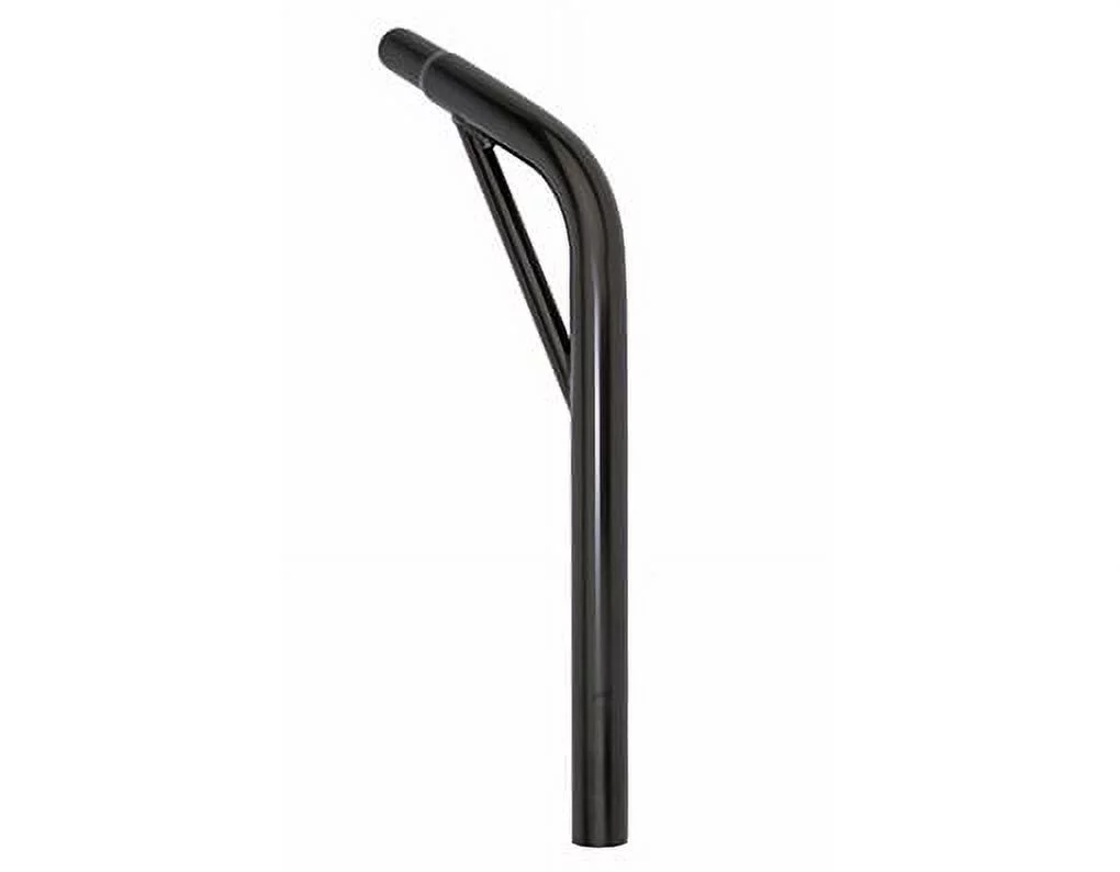 Lowrider Steel Bike Bicycle Lay-Back SEATPOST with Support 25.4 Black. Bike Part, Bicycle Part, Bike Accessory, Bicycle Accessory