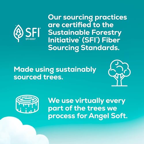 Angel Soft Toilet Paper with Fresh Lavender Scented Tube, 48 Mega Rolls = 192 Regular Rolls, Soft and Strong Toilet Tissue