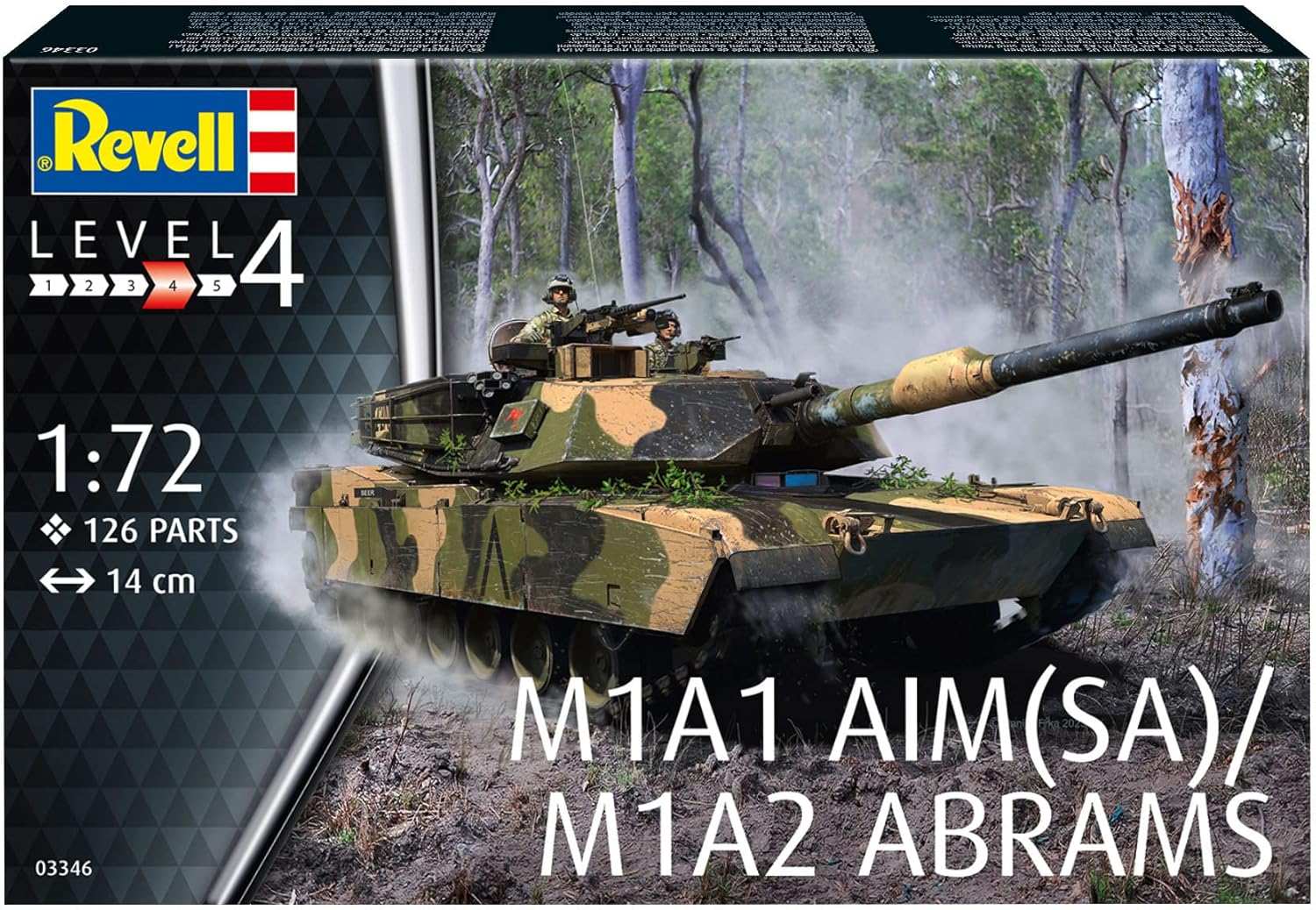 Revell 03346 M1A2 Abrams Tank 1:72 Scale Model Kit