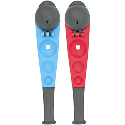 Ultimate Winter Play Snowball Thrower Set, Durable Plastic, Red & Blue, Ergonomic Handle, Lightweight, Perfect for Kids & Adults, 2-Pack