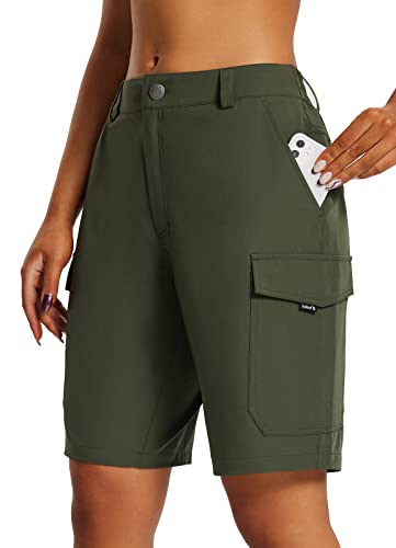 BALEAF Women's Hiking Long Shorts 10