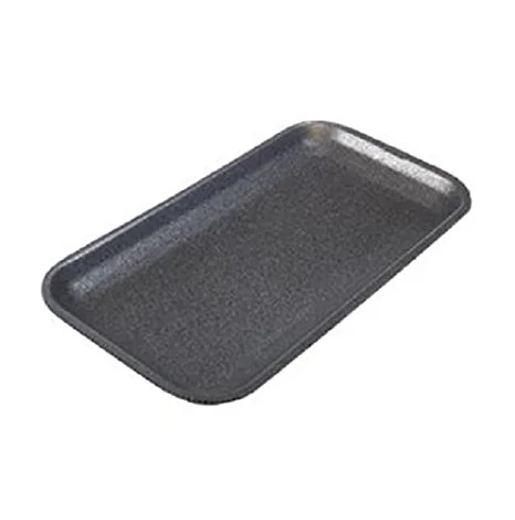 CKF 17SB, #17S Black Foam Meat Trays, Disposable Standart Supermarket Meat Poultry Frozen Food Trays, 1000-Piece Bundle