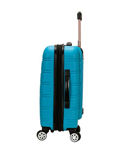 Rockland Melbourne Hardside Expandable Luggage with Spinner Wheels, 2TONENAVY, 2 Piece (20/28)