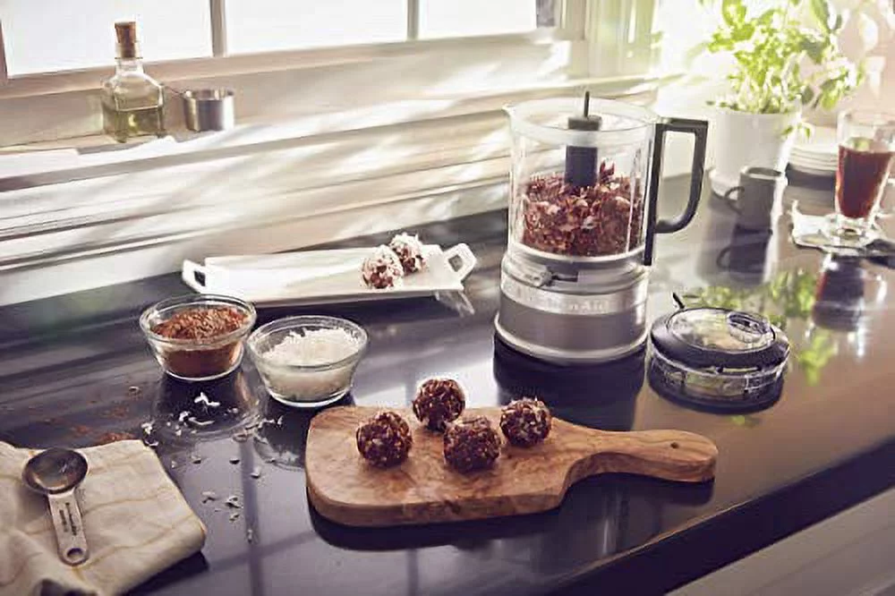 KitchenAid 5 Cup One Touch Food Chopper Contour Silver Renewed