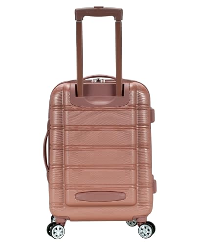 Rockland Melbourne Hardside Expandable Luggage with Spinner Wheels, Lavender, Carry-On 20