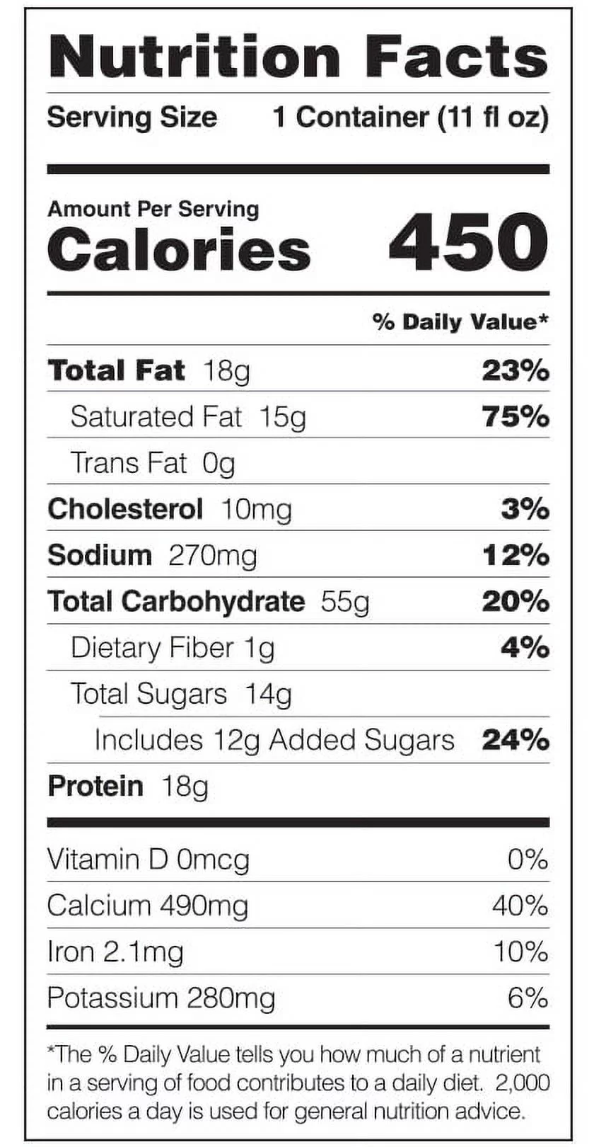 Reason High Calorie Ready to Drink Beverage, Chocolate, 11 fl oz, 12 pack