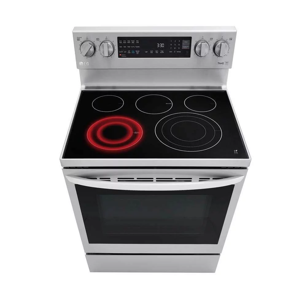 LG LREL6325F 6.3 cu ft. Smart Wi-Fi Enabled True Convection InstaView(R) Electric Range with Air Fry
