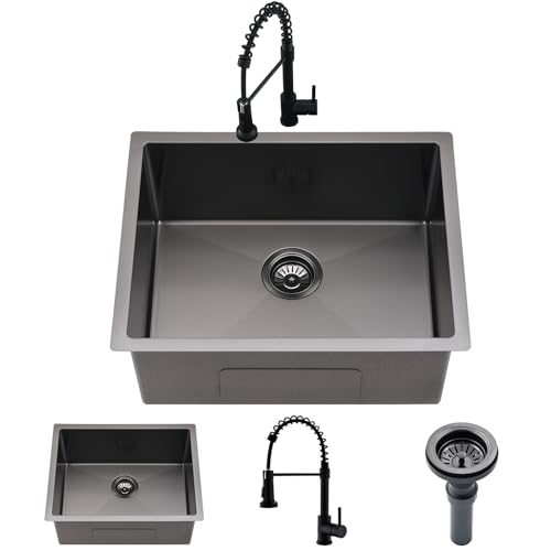 25 Inch Drop In Utility Sink with Faucet, 25