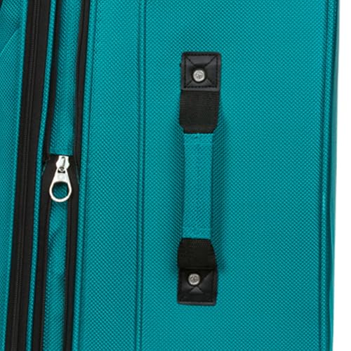 SwissGear Sion Softside Expandable Roller Luggage, Teal, 3 Piece Set (21/25/29)