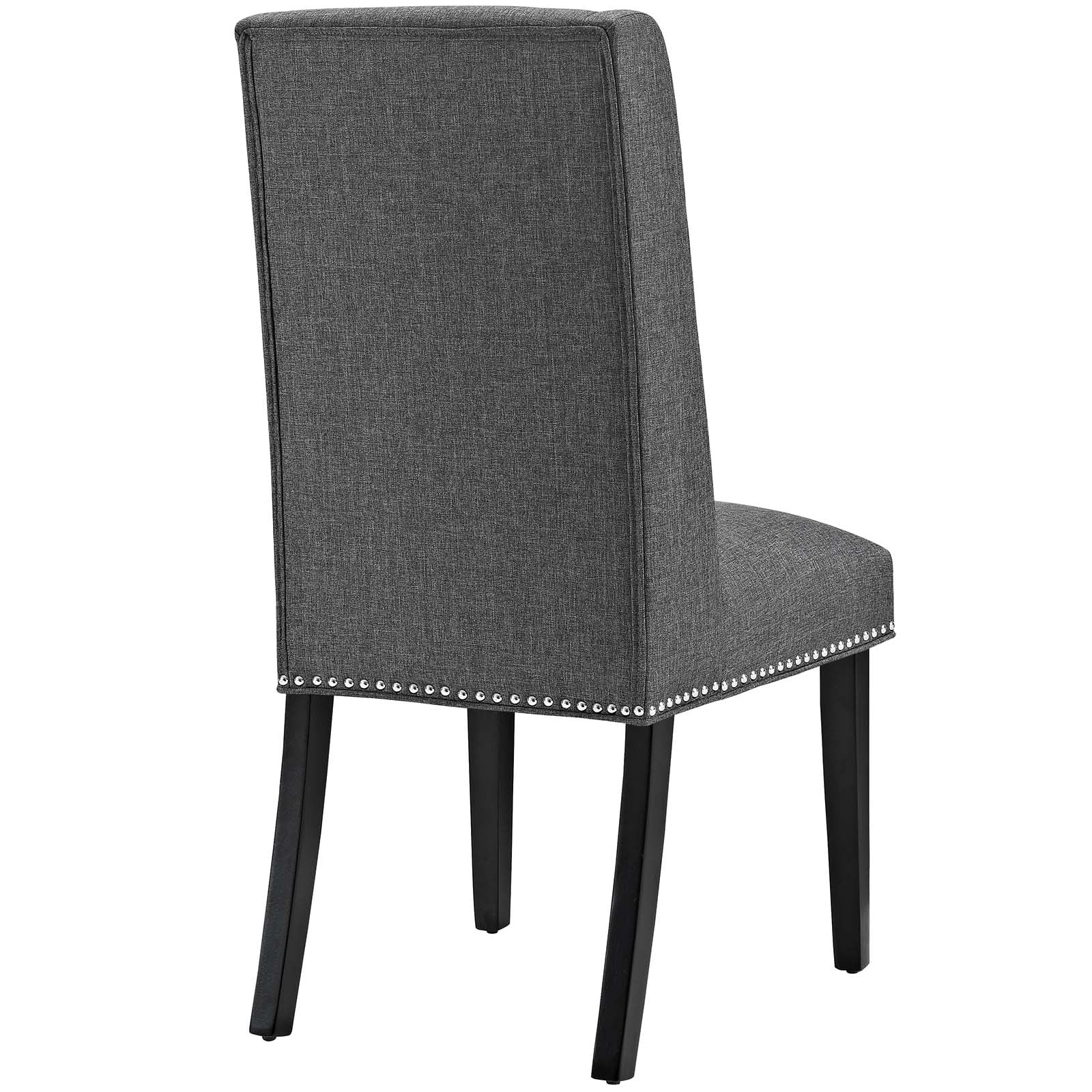 Modway Baron Fabric Dining Chair in Gray
