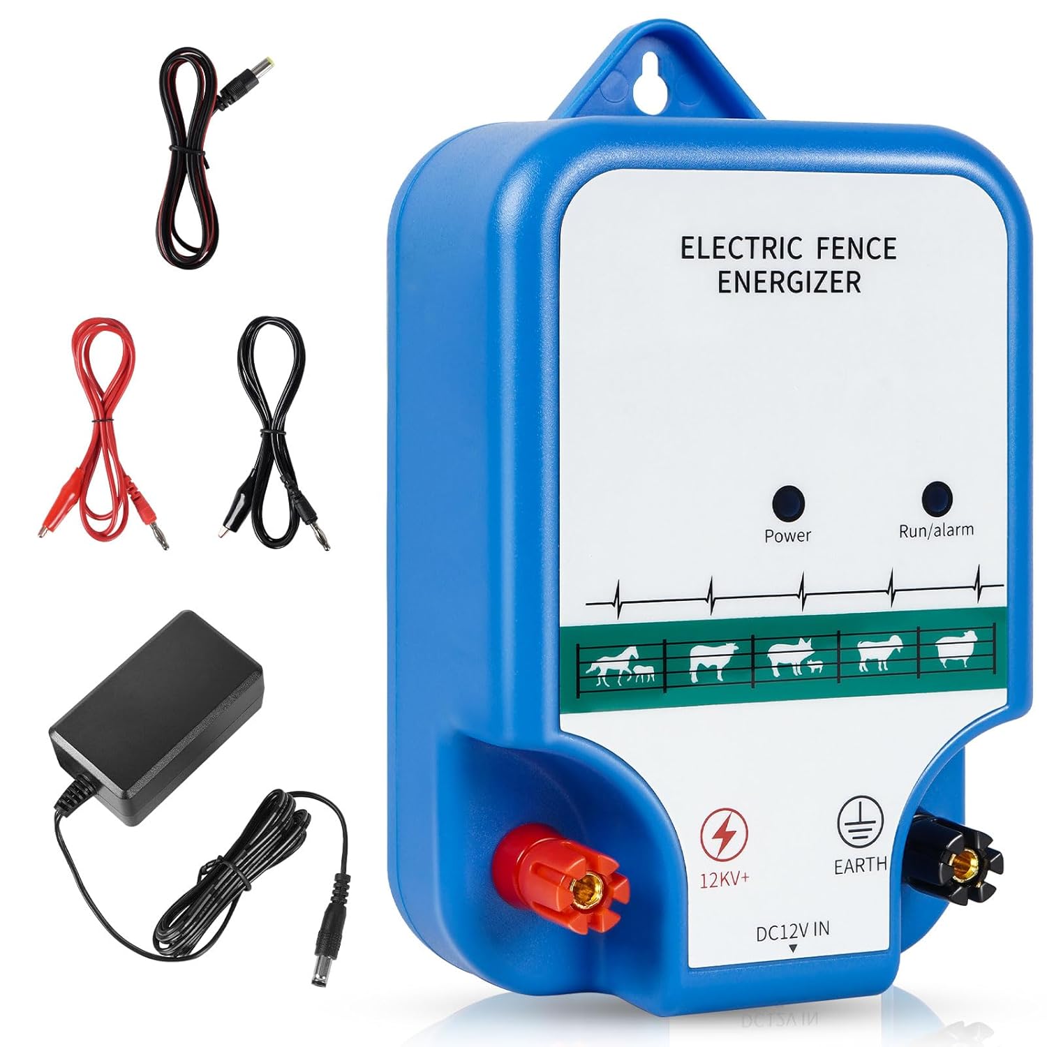 Electric Fence Energizer for Livestock - ，Electric Fence Charger ≤3 Joule for Containing Keep Pets Livestock and Preventing Wild Animals Intruding