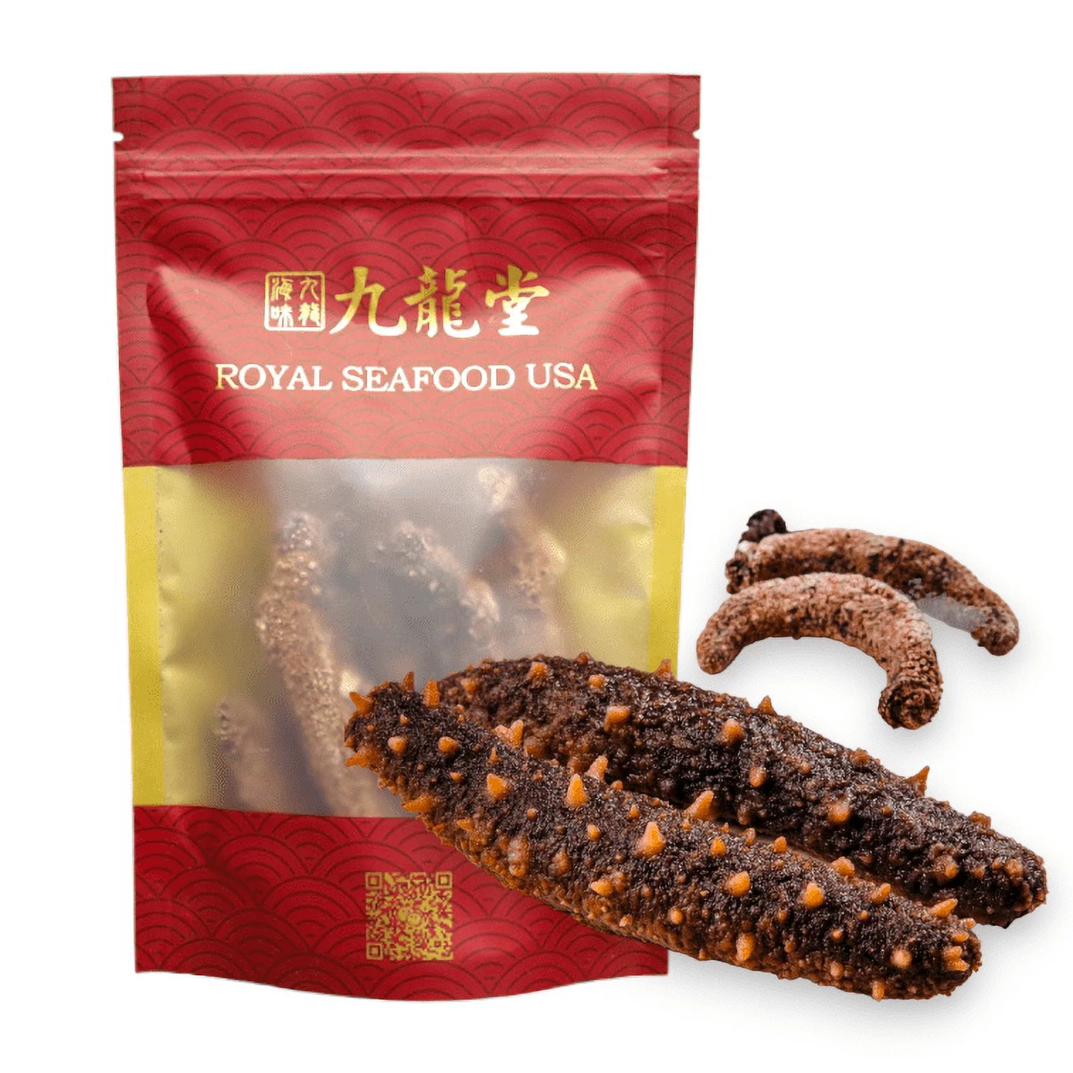 Alaska Dried Wild Caught Sea cucumber Medium size 5-7 pieces/ 4oz Royal Seafood USA