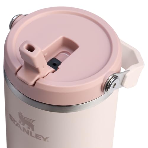 Stanley IceFlow Flip Straw Tumbler with Handle 30 oz | Twist On Lid and Flip Up Straw | Leak Resistant Water Bottle | Insulated Stainless Steel |BPA-Free | Lilac