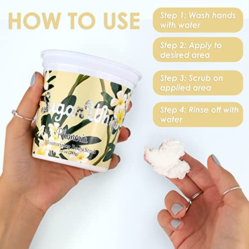 Primal Elements Sugar Scrub, Exfoliating Sugar Whip, Face and Body Cleanser, Moisturizer, Gingerbread, 10 oz Package