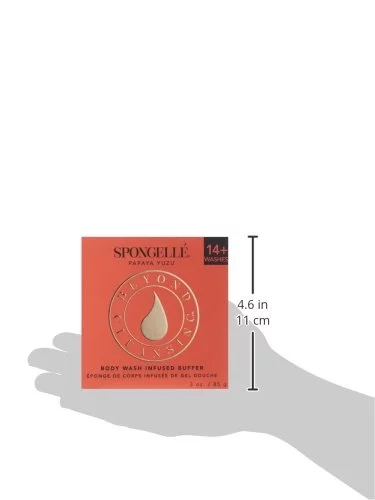 Spongelle Beyond Cleansing Boxed Flower Bath Sponge, Papaya Yuzu
