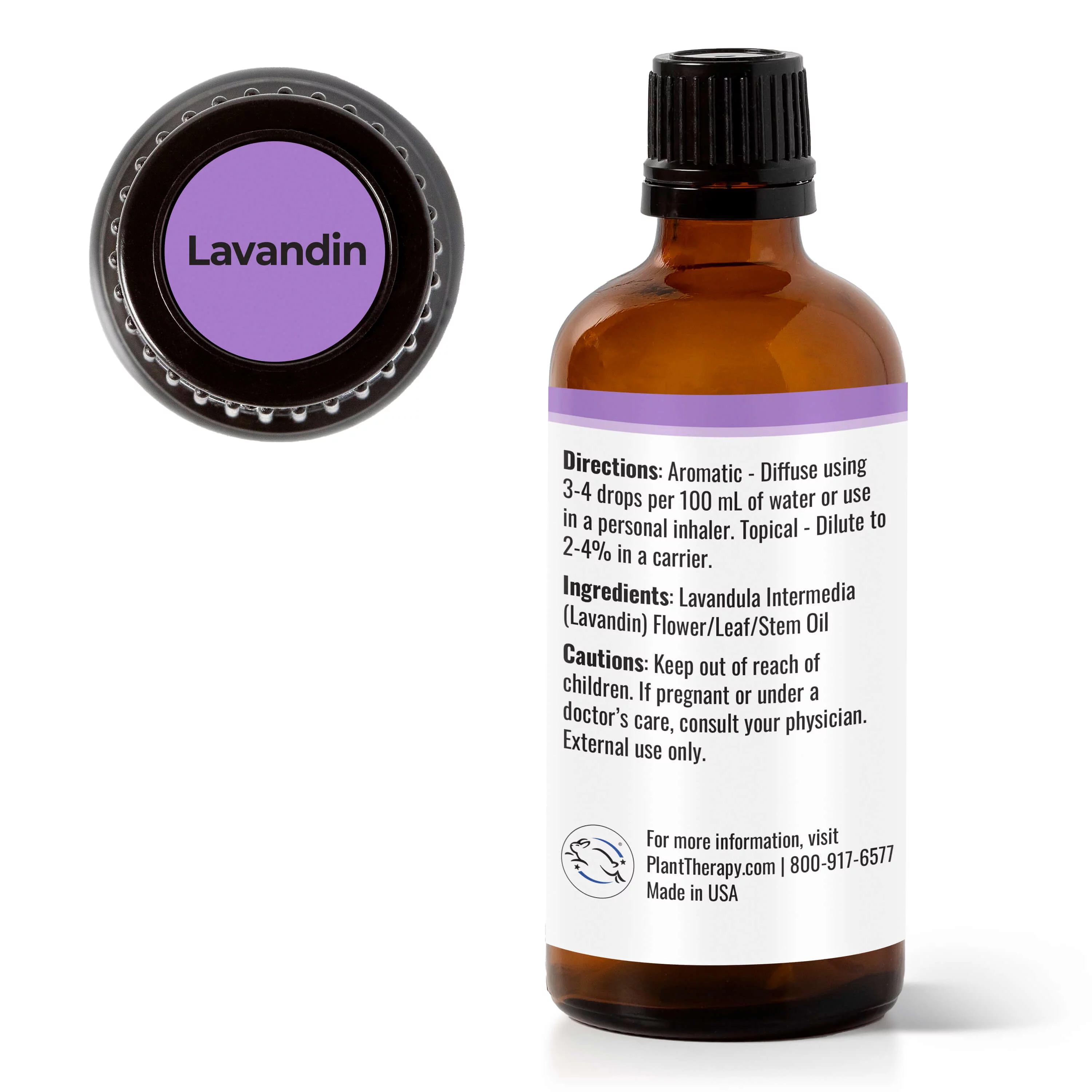 Plant Therapy Lavandin Essential Oil 100 mL (3.3 oz) 100% Pure, Undiluted, Therapeutic Grade
