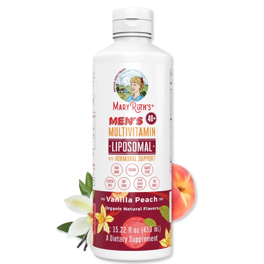 MaryRuth's | Liposomal Multivitamin for Men, 40+ | Enhanced Absorption, High Potency | Daily Vitamins | 15.22 fl oz / 450 ml | Overall Wellness