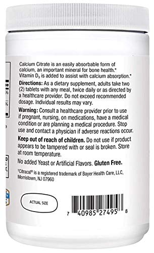 21st Century Calcium Citrate Plus D3 Maximum Tablets, 400 Count, 2 Count