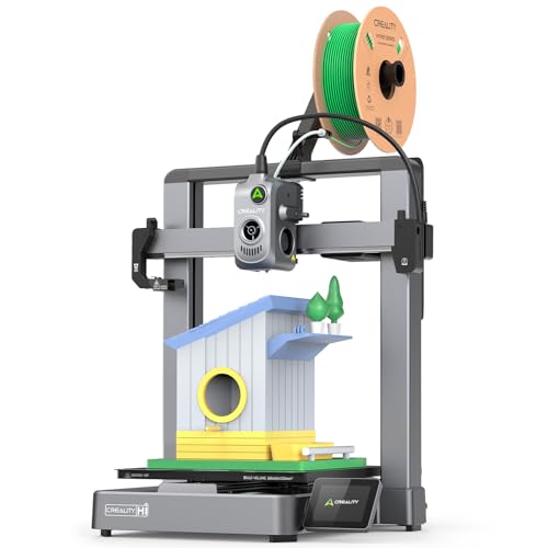 Creality Hi Combo 3D Printer, Multi Color 3D Printer with CFS, 500mm/s High Speed Auto-Leveling Automatic Filament Reading Clog-Free Extruder (Hi Combo)