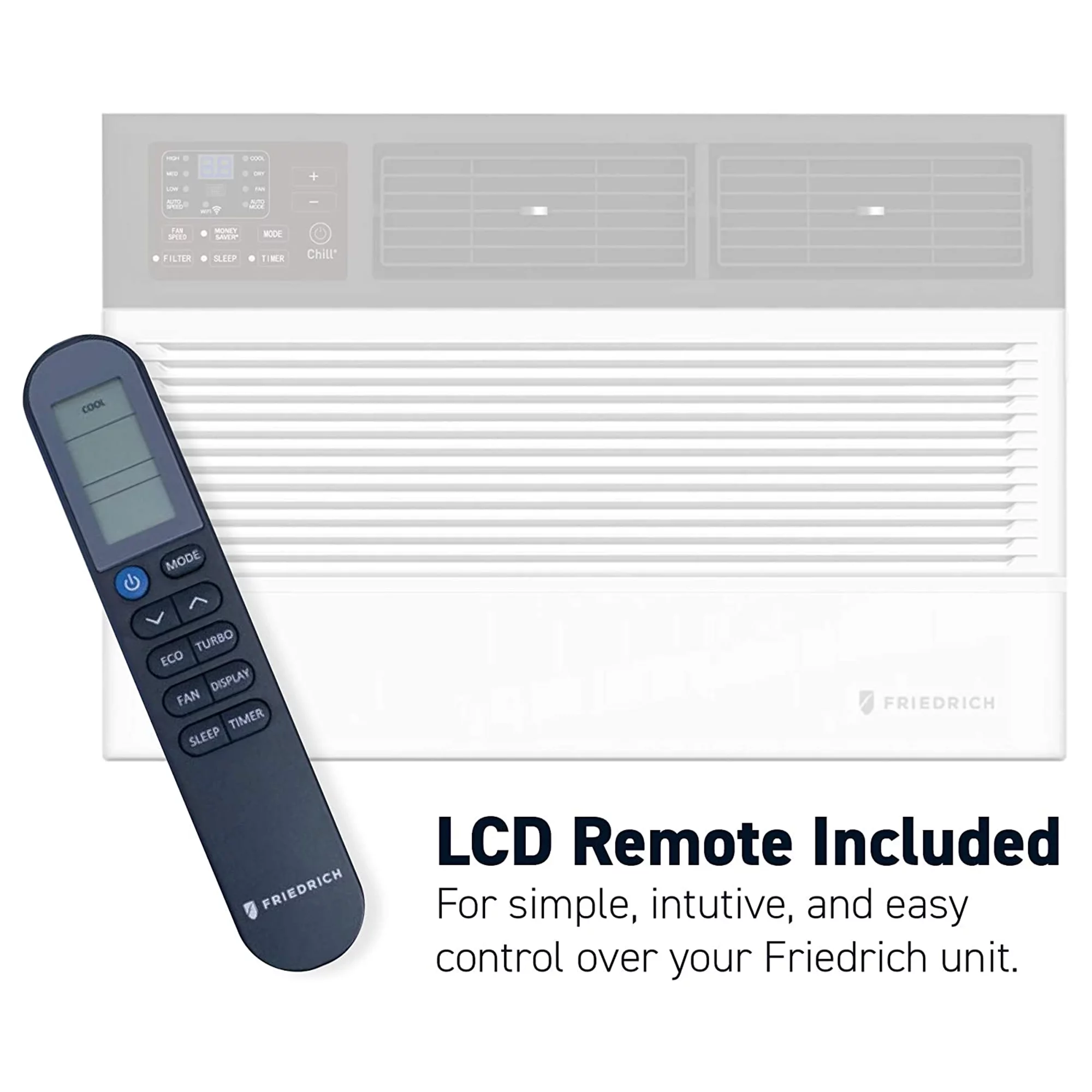 Friedrich Chill Premier Wi-Fi Controlled Air Conditioner Window Unit, White