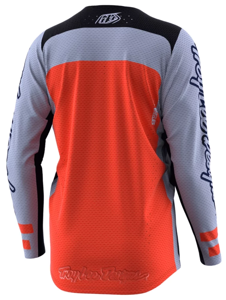 Troy Lee Designs SE Pro Air Lanes Mens MX Offroad Jersey Black/Orange XL