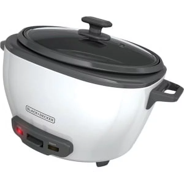 BLACK+DECKER 28-Cup Cooked/14-Cup Uncooked Rice Cooker and Food Steamer, White, RC5280