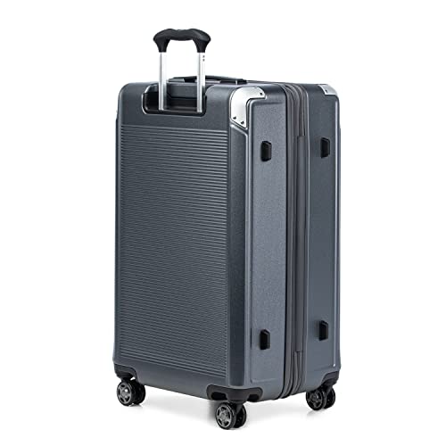 Travelpro Platinum Elite Hardside Expandable Carry on Luggage, 8 Wheel Spinner, TSA Lock, Hard Shell Polycarbonate Suitcase, Metallic Sand, Compact Carry on 20-Inch