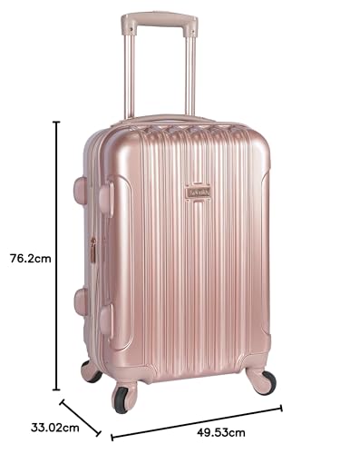 kensie Women's Alma Hardside Spinner Luggage, Expandable, Japanese Carmine Red, Carry-On 20-Inch