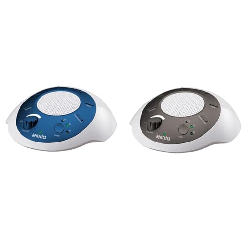 Homedics SoundSleep White Noise Sound Machine, Gold, Small Travel Sound Machine with 6 Relaxing Nature Sounds, Portable Sound Therapy for Home, Office, Nursery, Auto-Off Timer, by Homedics