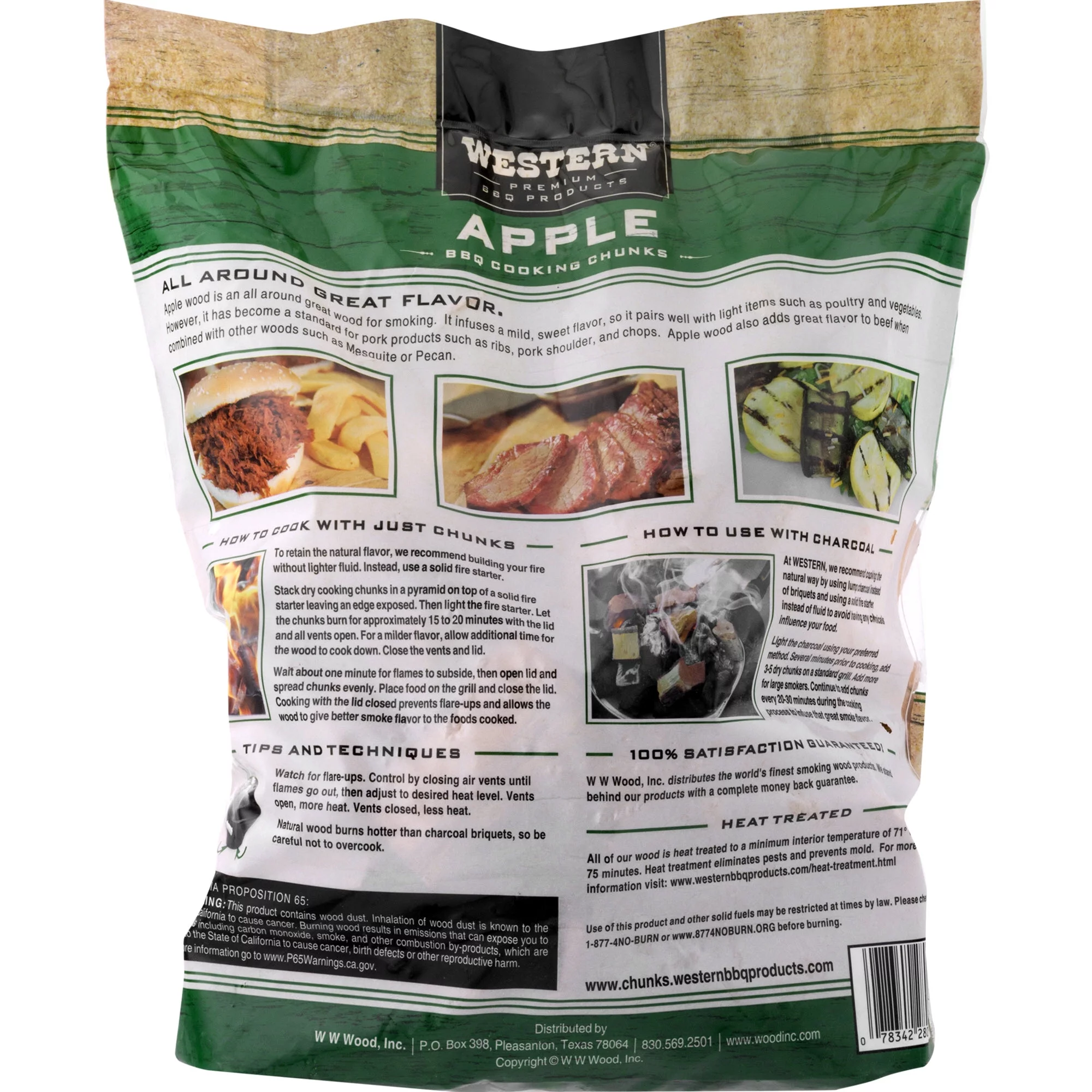 Western Premium BBQ Products Apple BBQ Cooking Chunks, 549 Cu in