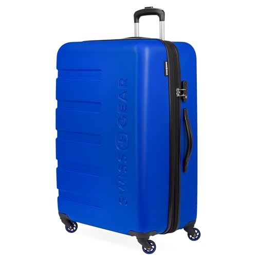 SwissGear 7366 Hardside Expandable Luggage with Spinner Wheels, White, Carry-On 19-Inch