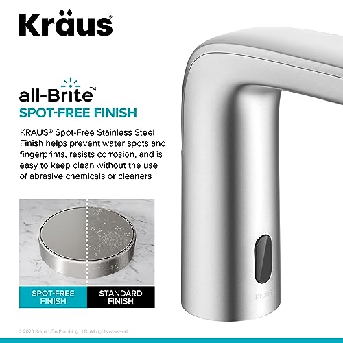 KRAUS Indy Single Handle One Hole Bathroom Sink Faucet in Chrome, KBF-1411CH