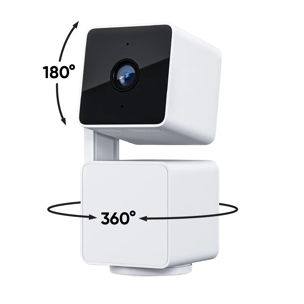 Restored Wyze Cam Pan v3 Indoor/Outdoor IP65-Rated 1080p Pan/Tilt/Zoom Wi-Fi Smart Home Security Camera with Color Night Vision, 2-Way Audio, Compatible with Alexa & Google Assistant, White [Refurbished]