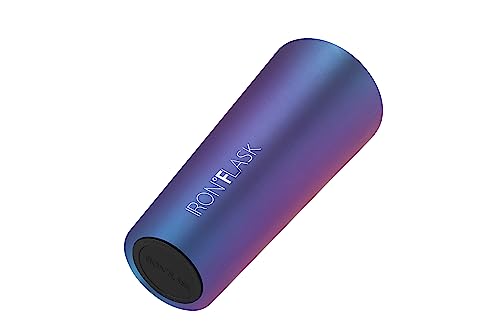 IRON °FLASK Classic Tumbler - Vacuum Insulated Stainless Steel Water Bottle, Double Walled, Drinking Cup, Insulated Travel Mug (Cotton Candy, 24 oz Solid Lid)