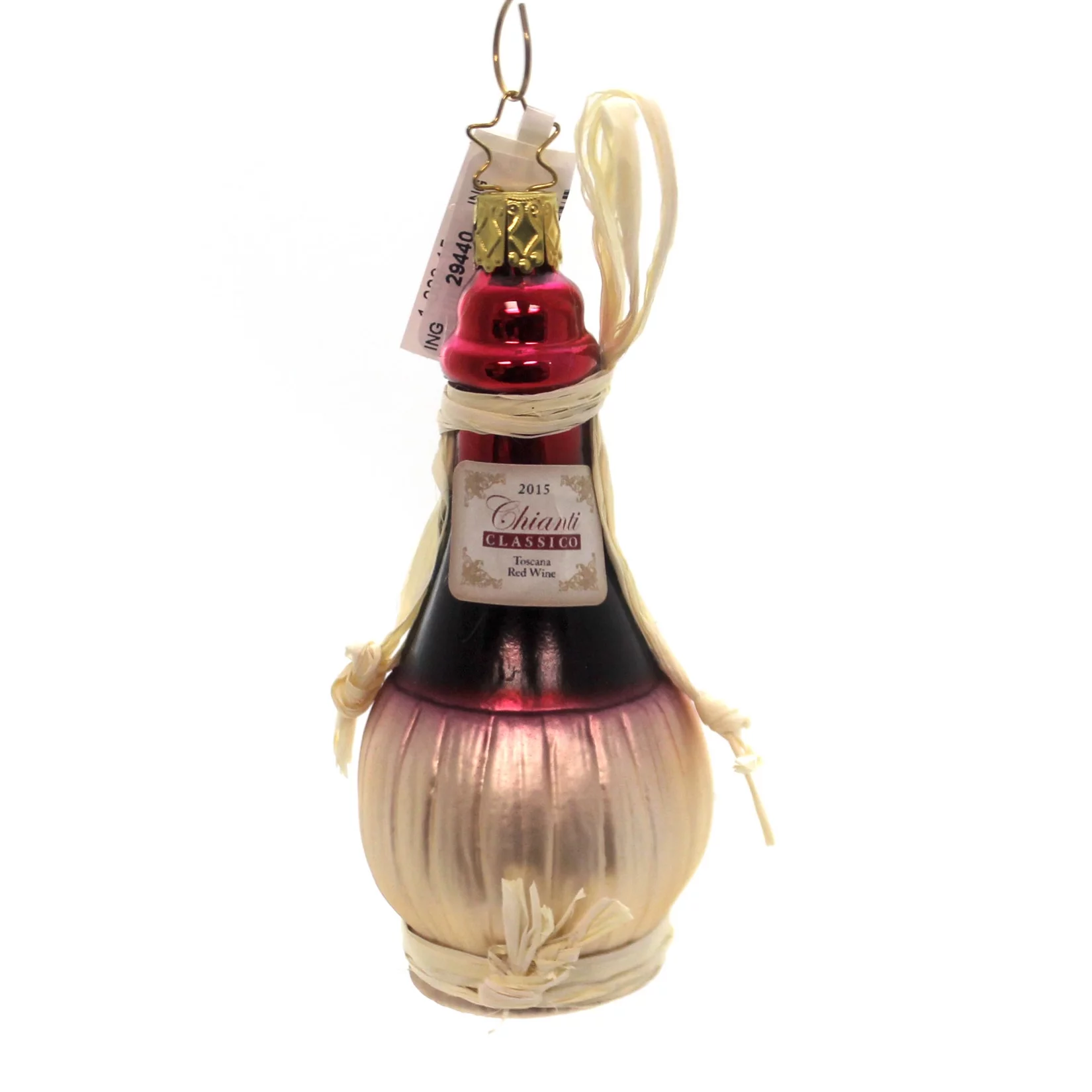 Inge Glas CHIANTI ORNAMENT Glass Tuscany Italy Red Wine 100915