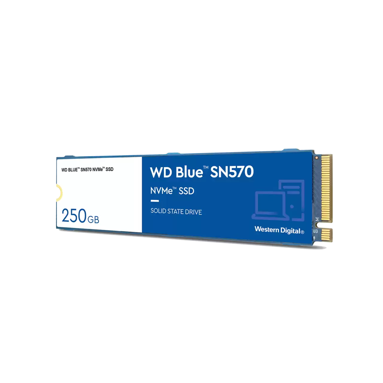 Western Digital 250GB WD Blue SN570 NVMe SSD, Internal M.2 2280 Solid State Drive - WDS250G3B0C