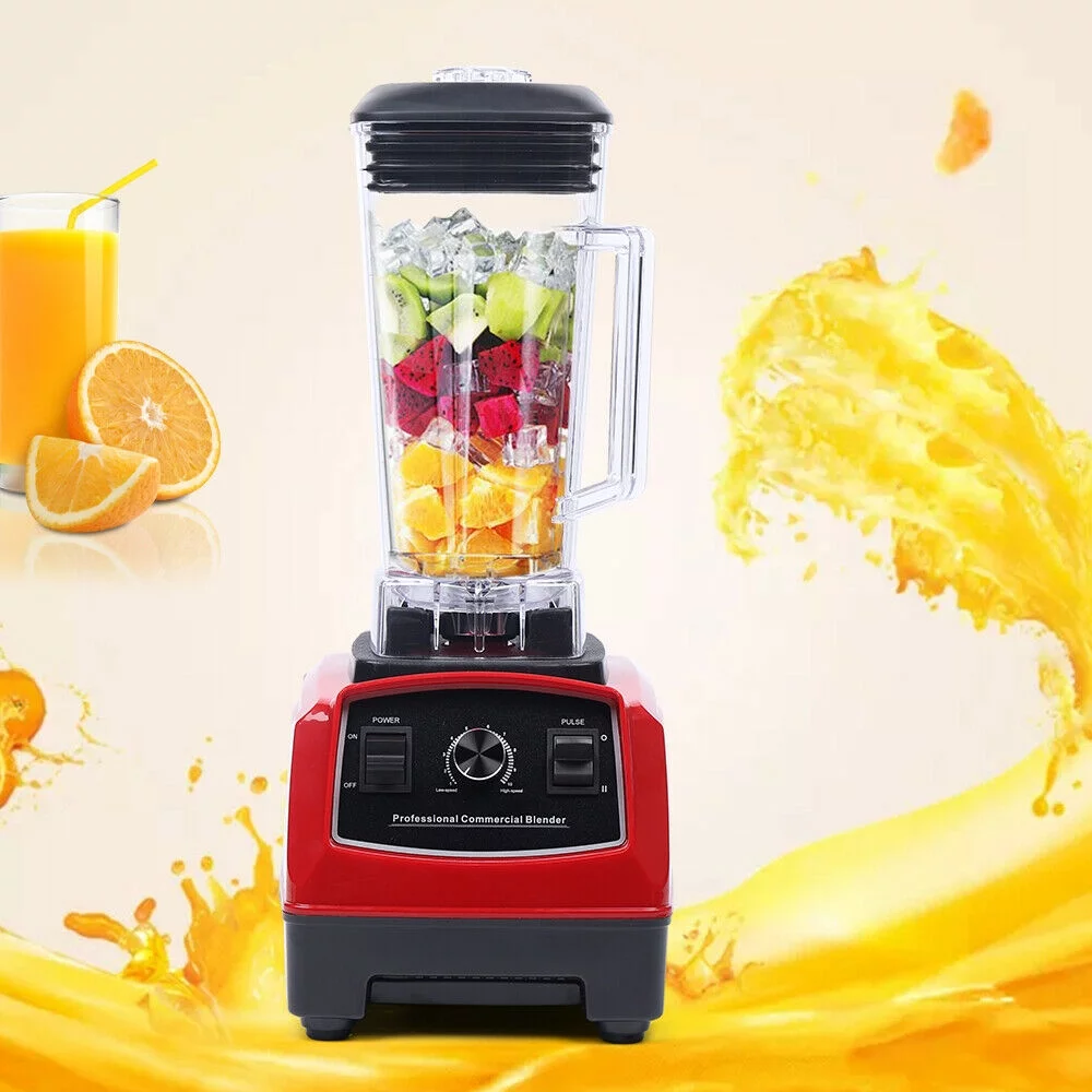 Miumaeov 2L 1500W Professional Blender Heavy Duty Commercial Countertop Smoothie Maker Mixer Juicer