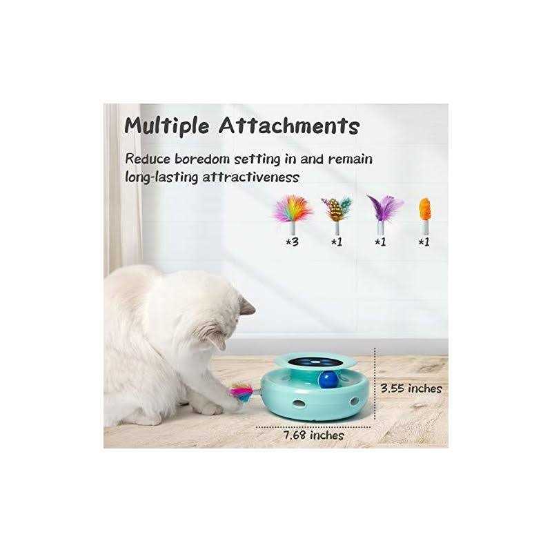 Cat Toys Orsda 2-in-1 Interactive Cat Toys for Indoor Cats Automatic Cat Toy Balls - Pet Supplies online store