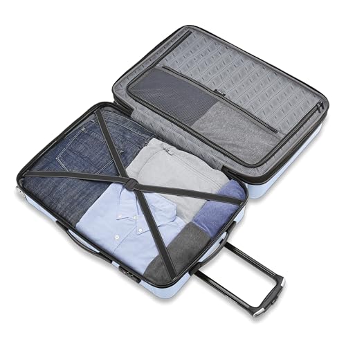 Samsonite Omni 2 Hardside Expandable Luggage with Spinner Wheels, 2-Piece Set (19/24), Lagoon Blue