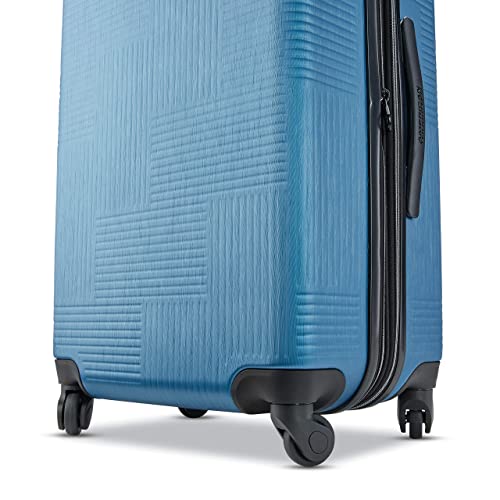 American Tourister Stratum XLT Expandable Hardside Luggage with Spinner Wheels, Jet Black, Carry-On 21-Inch