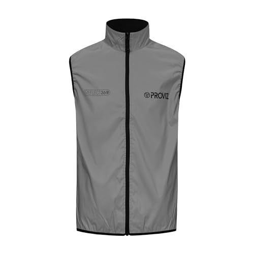 Proviz Men's REFLECT360 Waterproof Cycling Gilet Hi Visibility Reflective Bike Vest