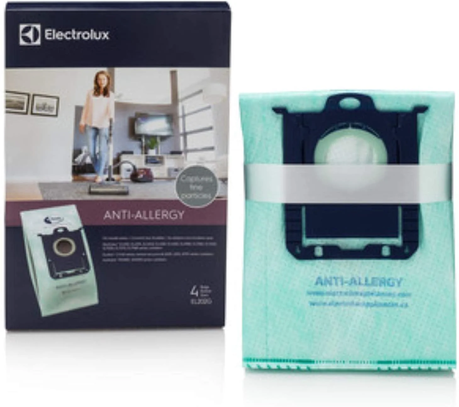 Electrolux Canister Type S Anti- Allergy Paper Bags 4 in Pack - EL202G