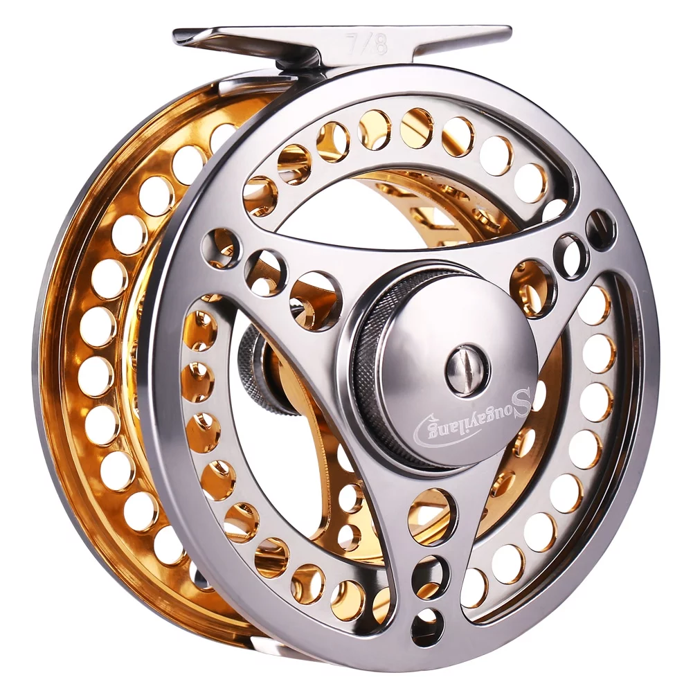 Sougayilang 2+1 BB Fly Fishing Reel with CNC-Machined Aluminum Alloy Body