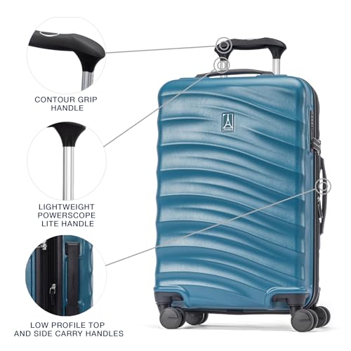 Travelpro Maxlite Air V2 Hardside Expandable Carry on Luggage, 8 Spinner Wheels, Lightweight Hard Shell Suitcase, TSA lock, Black, Carry On 21-Inch